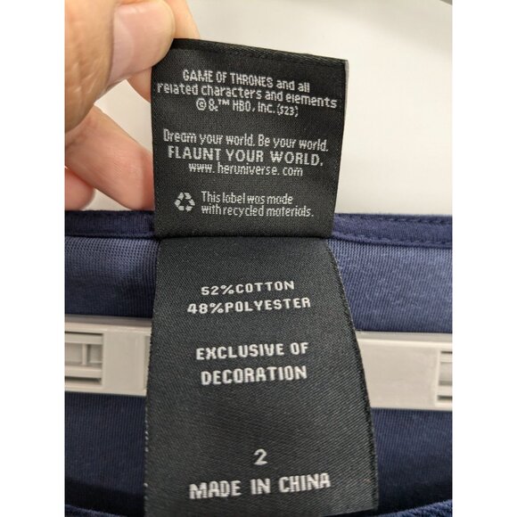 Game of Thrones Velvet Midi Dress Size 2X Sansa Stark Whimsigoth Renaissance - Picture 10 of 11